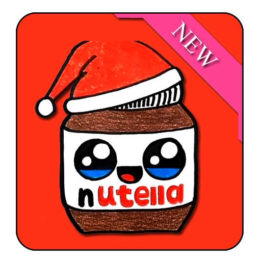 how to draw cute nutella jam