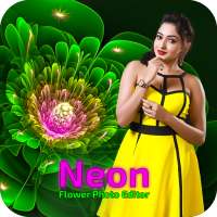 Neon Flower Photo Editor