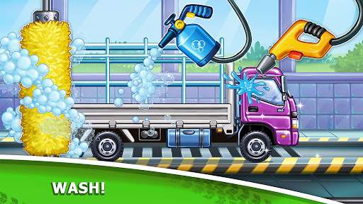 子供のためのトラックゲーム - 家屋 洗車 screenshot 3