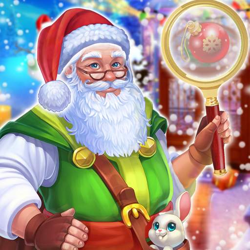 Hidden Objects Christmas Santa Puzzle Games