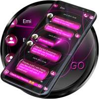 SMS Theme Sphere Pink - chat on 9Apps