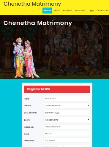Chenetha Matrimony 3 تصوير الشاشة