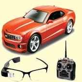 Mainan mobil remote control augmented reality