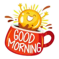 Happy Good Morning Sticker for iOS & Android