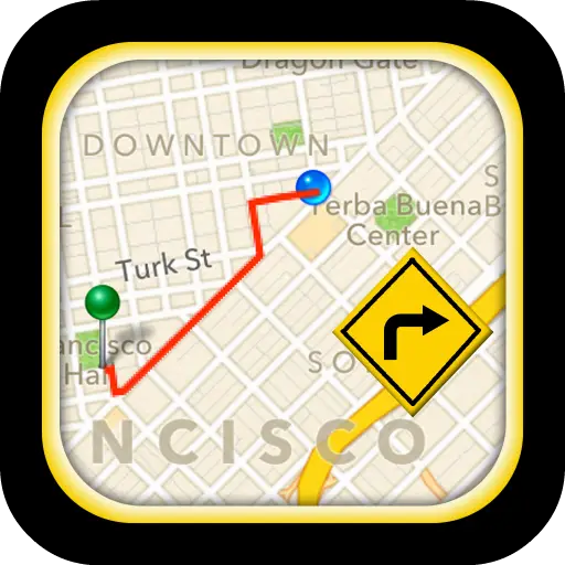 GPS Driving Route® - Offline Map & Live Navigation icon