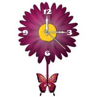 Flower pendulum clock live wallpaper on 9Apps