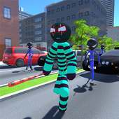 Stickman Prisoner Mafia 3D - Crime Town Gangstar
