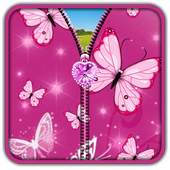 Pink Butterfly Zipper UnLock