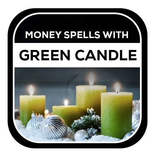 Money Spells With Green Candle