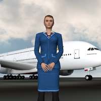 Luchtreizigers van Airport Hostess