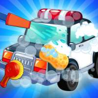 Police Car Washing Game: Car Service Garage Salon