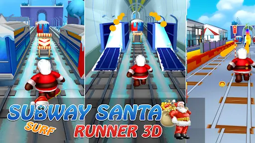 Xmas Santa Surfer Running Game APK for Android Download