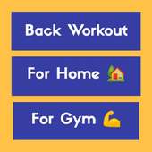 Back Workout at Home on 9Apps