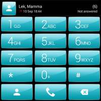 Dialer theme Gloss Cyan for Drupe or ExDialer