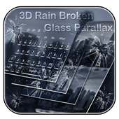 Rain Broken Glass Parallax Keyboard on 9Apps