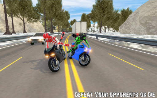 クレイジーバイクライダーロードラッシュレーシング screenshot 2