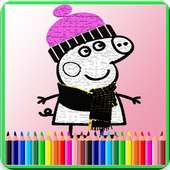 Coloring Book: Pepa Game Pink fans