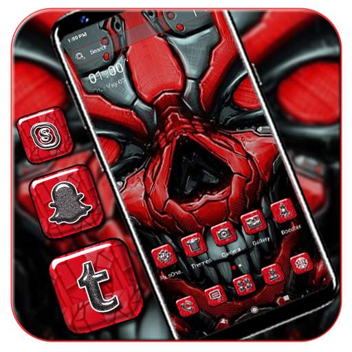 Red Skull Launcher Theme