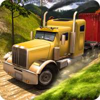 Log Transport Truck Driving