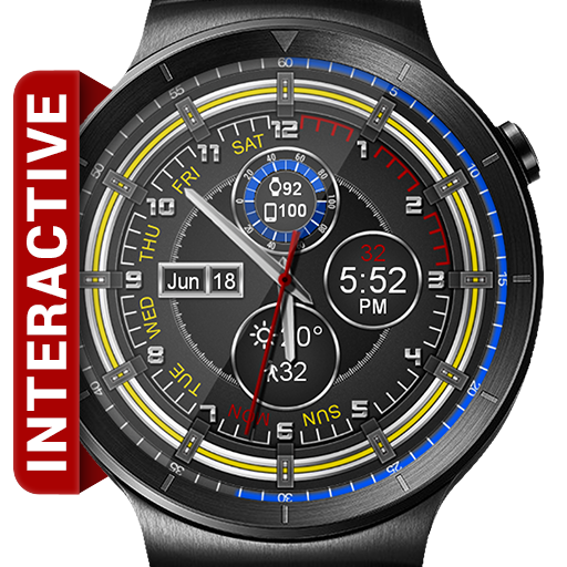 Chrono Flat HD Watch Face Widget & Live Wallpaper icon