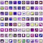 Neon Sqrs Icon Pack