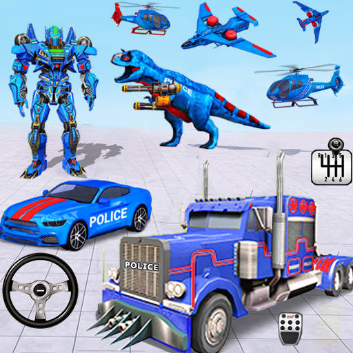 Police Truck Robot Game – Dino