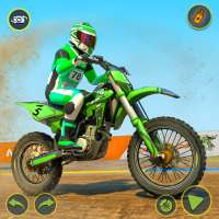 Motocross-Rasse Dirtbike-Spiel