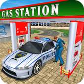 Gas Station Addictive Police Car Services