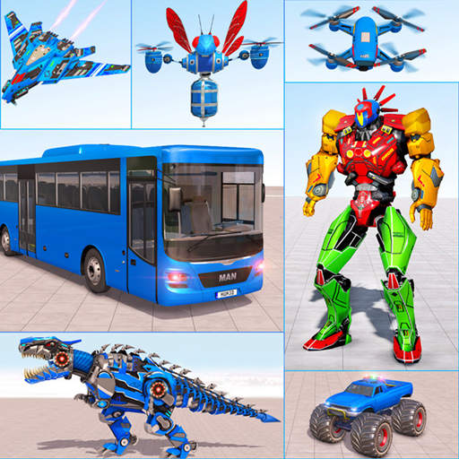 Bus Robot Game - Multi Robot
