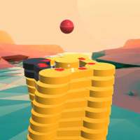 Der Stapel Turm: Ball fallen Spiel 3D-Stick Blöcke