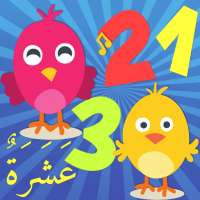 تعليم الاطفال الأرقام العربية وصور العصافير - 1