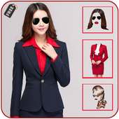 Stylish Woman Suit Photo Editor-Hairstyle-Tattoo