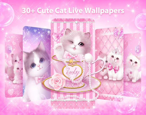 3D Cute Kitty Cat Live Wallpaper Launcher for Android  Download