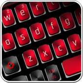 Zwart rood toetsenbord