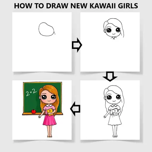 Learn How to Draw Kawaii Anime APK Download 2023 - Free - 9Apps