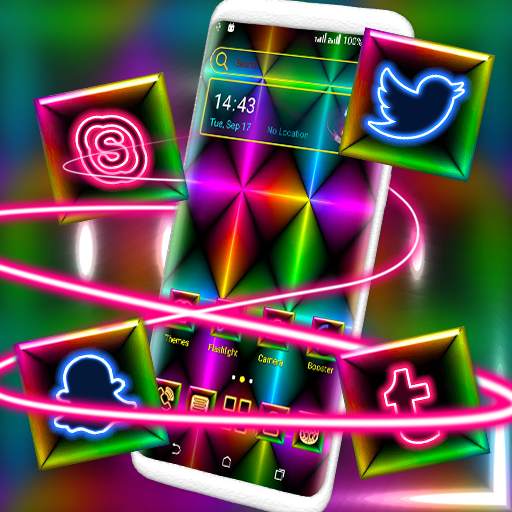 Colorful Neon Launcher Theme