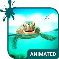 Cute Turtle Animated Keyboard + Live Wallpaper
