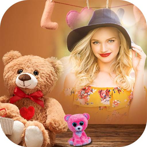 Teddy Bear Photo Frame : Love Teddy Photo Editor