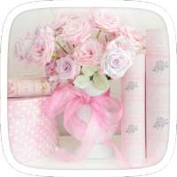 Pink Flower Rosas Tema