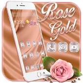Stylish Rose Gold Silk Theme