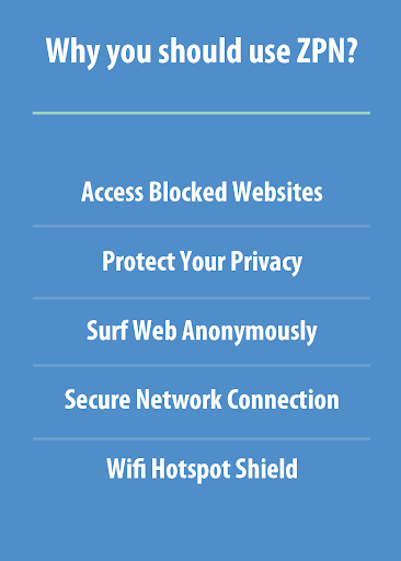 Free VPN Proxy - ZPN screenshot 2