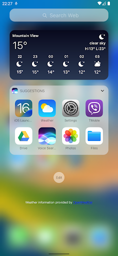 Launcher iOS 16 screenshot 2
