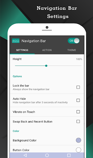 Navigation Bar (Back, Home, Recent Button) स्क्रीनशॉट 2
