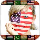 Yüz Bayrak Profil Fotoğraf on 9Apps