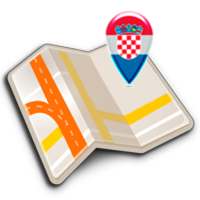 Karte von Kroatien offline