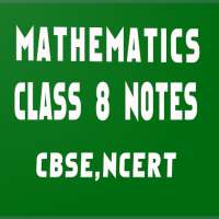 Mathematics class 8 notes