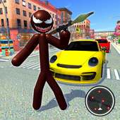 Gangstar Crime City - Spider Stickman Rope Hero