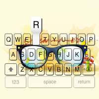 Cool Glass Girl Keyboard Theme