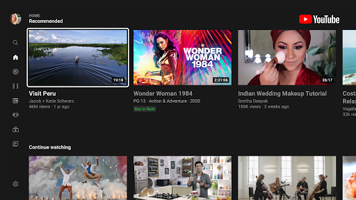 YouTube for Android TV screenshot 1