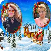 Merry Christmas Dual Photo Frame 2019 on 9Apps